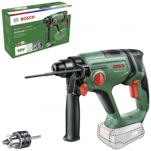 Bosch UniversalHammer 18V akkus f&uacute;r&oacute;kalap&aacute;cs akkumul&aacute;tor &eacute;s t&ouml;ltő n&eacute;lk&uuml;l (06039D6001)
