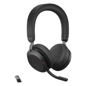 Jabra Evolve2 75 UC vezeték nélküli sztereó headset + töltő fekete (27599-989-989)