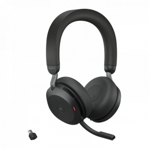 Jabra Evolve2 75 USB-C MS vezeték nélküli sztereó headset fekete (27599-999-899)