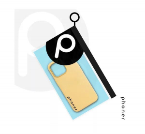 Phoner Apple iPhone 12 mini szilikon tok sárga (71669)