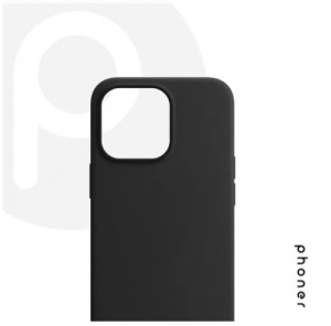 Phoner Apple iPhone 12 Pro Max szilikon tok fekete (71679)