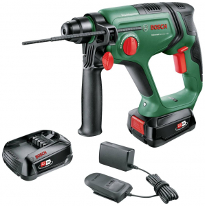 Bosch UniversalHammer 18V akkus f&uacute;r&oacute;kalap&aacute;cs 2db 2.5Ah akkumul&aacute;tor, hordt&aacute;ska (06039D6003)
