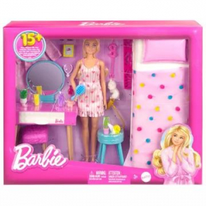 Mattel Barbie, a film: Barbie hálószoba játékszett (HPT55)