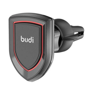 Budi 521 szellőzőrácsra szerelhető autós telefontartó fekete