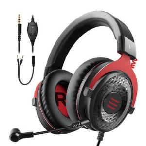 EKSA E900 gaming headset fekete-piros