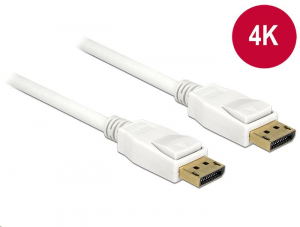 DeLock 84876 Displayport 1.2 apa -> Displayport apa kábel 1m fehér