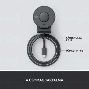 Logitech Brio 300 Full HD webkamera szürke (960-001436)