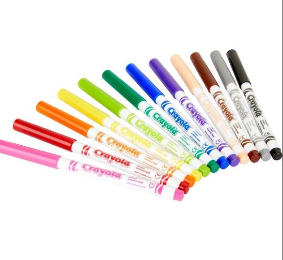 Crayola: Vékony hegyű lemosható filctoll (7509)