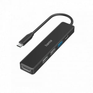 Hama notebook dokkoló USB 3.2 TYPE-C 5in1 fekete (213259)