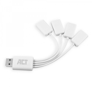 ACT USB Hub 2.0 4 portos fehér (AC6210)