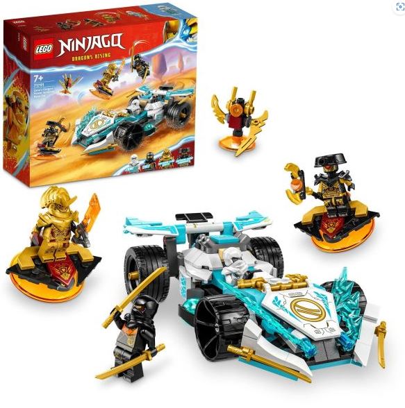 Lego Ninjago: Zane sárkányerő Spinjitzu versenyautója (71791)