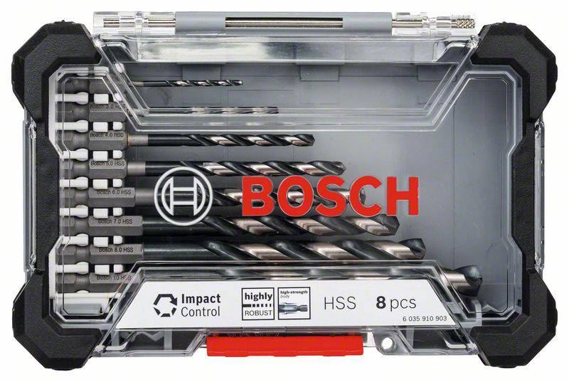 Bosch 2608577146 HSS 8 darabos fém spirálfúró készlet