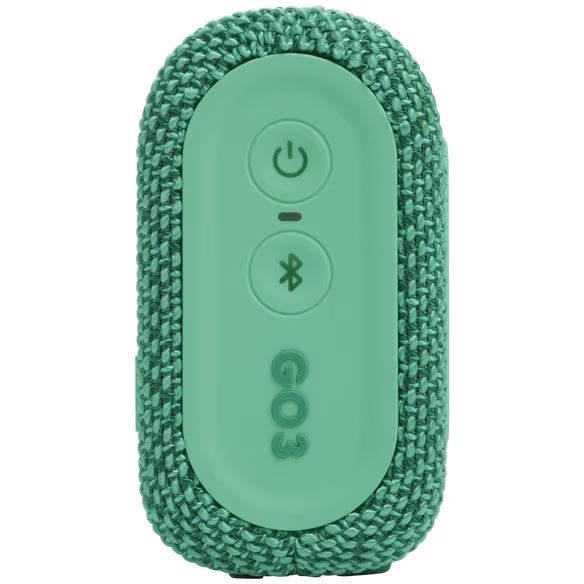 JBL Go 3 Eco vízálló hordozható Bluetooth hangszóró zöld (JBLGO3ECOGRN)