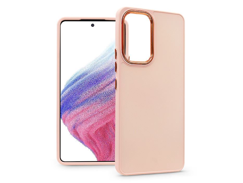Haffner Frame Samsung A536U Galaxy A53 5G szilikon tok pink (PT-6643)