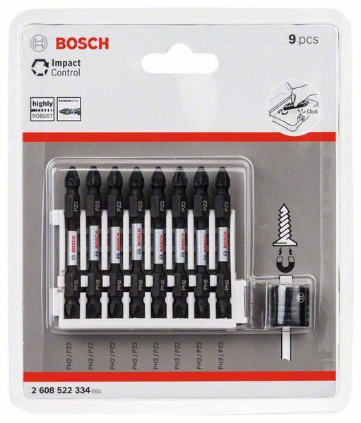 Bosch 2608522334 Impact Control csavarbit készlet, 9 részes