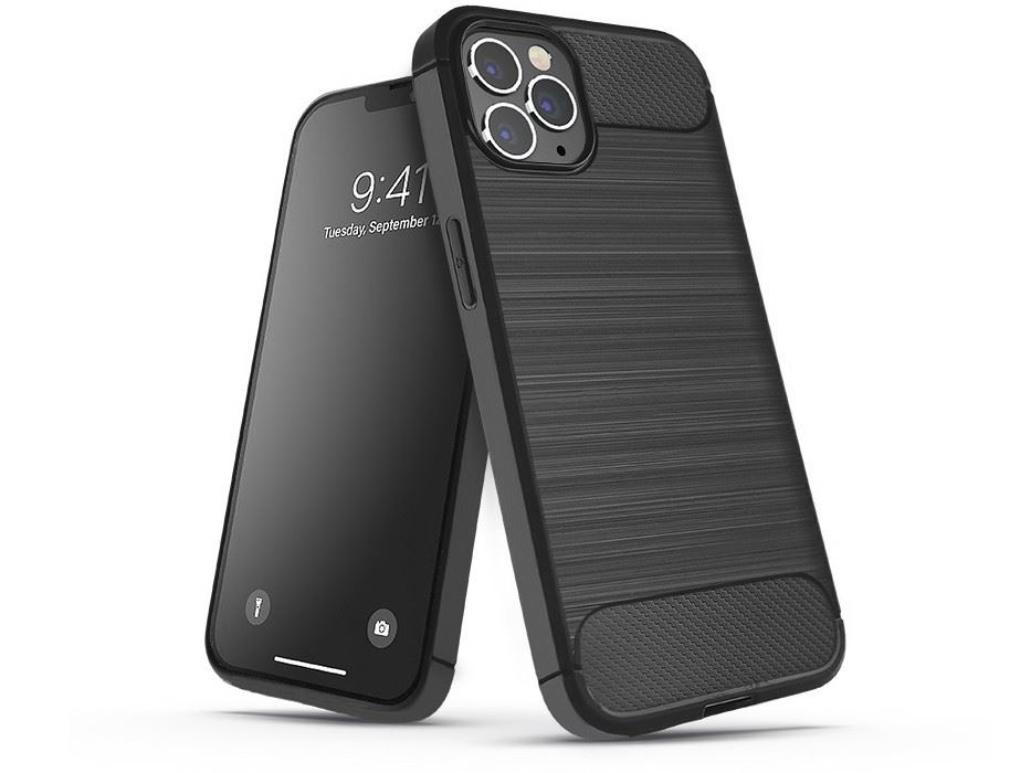 Haffner Carbon Xiaomi 12 Lite szilikon tok fekete (PT-6533)