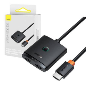 Baseus HDMI Switch 1m fekete (B01331105111-01)