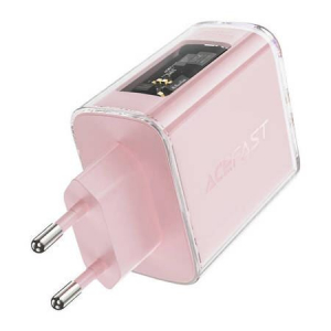 ACEFAST A45 hálózati töltő 2x USB-C 1xUSB-A 65W rózsaszín (A45 Cherry blossom)