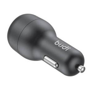 Budi 2x USB-C 40W autós töltő fekete (108R)