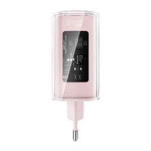 ACEFAST A45 hálózati töltő 2x USB-C 1xUSB-A 65W rózsaszín (A45 Cherry blossom)