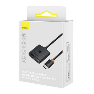 Baseus HDMI Switch 1m fekete (B01331105111-01)