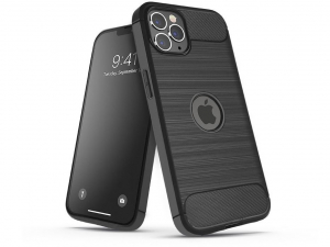 Haffner Carbon Logo Apple iPhone 14 Pro szilikon tok fekete (PT-6526)