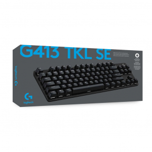 Logitech G413 TKL SE mechanikus Gaming német billentyűzet fekete (920-010443)