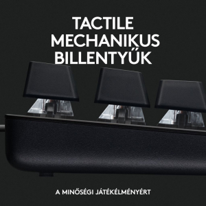 Logitech G413 TKL SE mechanikus Gaming sv&eacute;d billentyűzet fekete (920-010445)