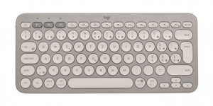 Logitech K380 többeszközös bluetoothos billentyűzet német kiosztás, homokszínű (920-011151)