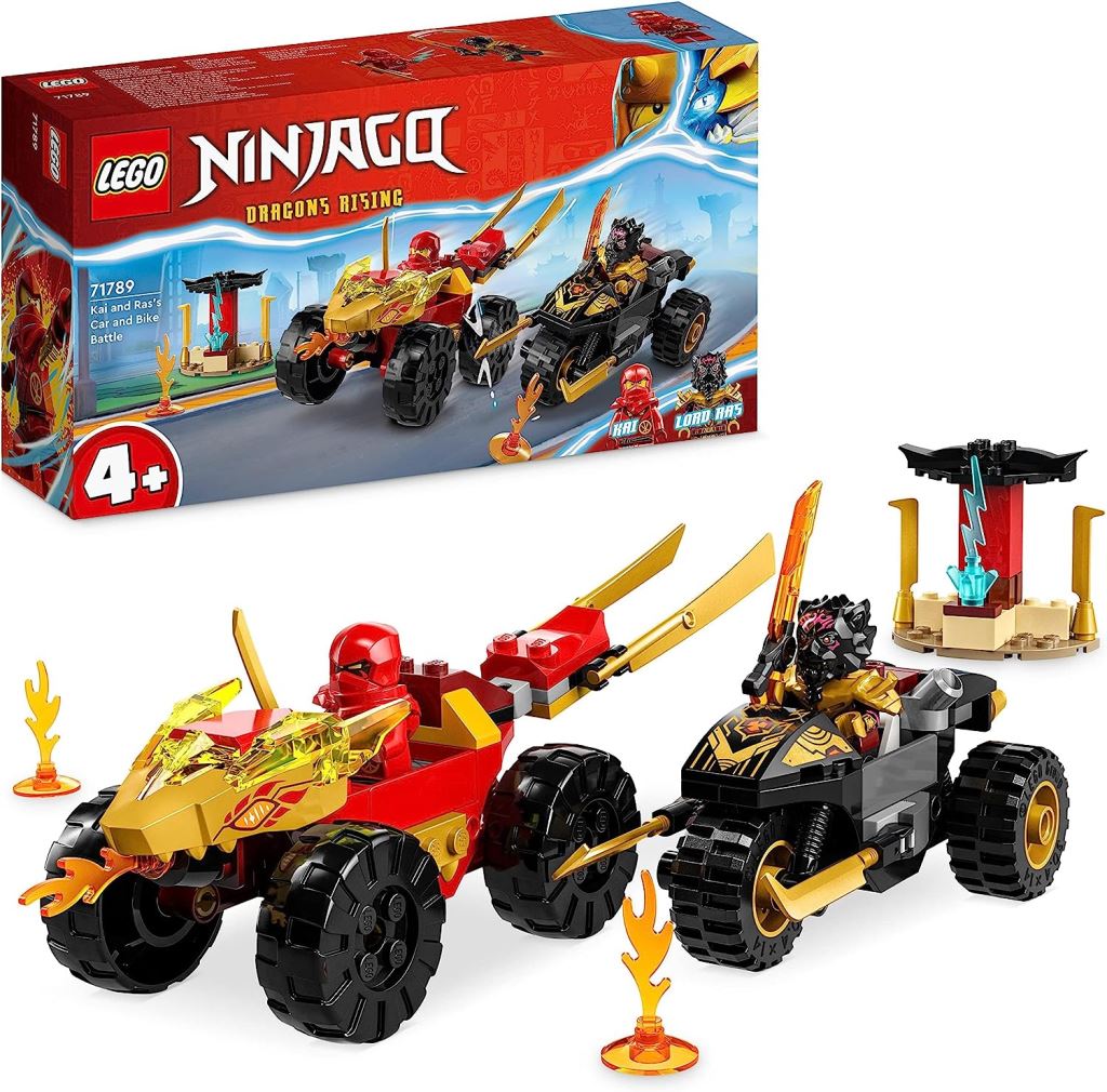 Lego Ninjago Kai és Ras autós és motoros csatája (71789)