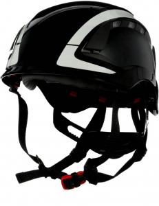 3M SecureFit X5012V-CE védősisak UV érzékelővel, fényvisszaverővel, fekete