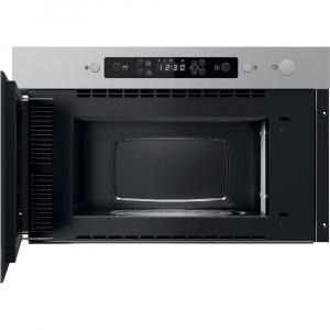 Whirlpool MBNA910X be&eacute;p&iacute;thető mikrohull&aacute;m&uacute; s&uuml;tő fekete-sz&uuml;rke