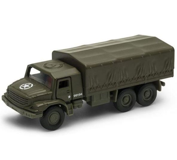 Welly: Fém katonai teherautó 1:34 (99190F-TEH)