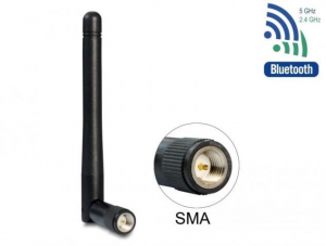 DeLock WLAN antenna 802.11 ac/a/b/g/n fekete (89437)