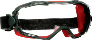 3M GoggleGear GG6001SGAF-RED teljes védőszemüveg, párásodásmentes, karcálló, piros