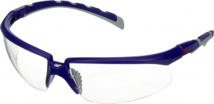 3M Solus S2001ASP-BLU védőszemüveg, párásodásmentes, karcálló, kék-szürke