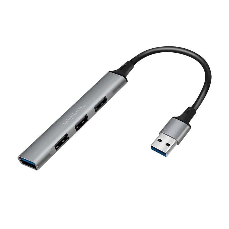 LogiLink 4 portos USB 3.0 HUB alumínium (UA0391)