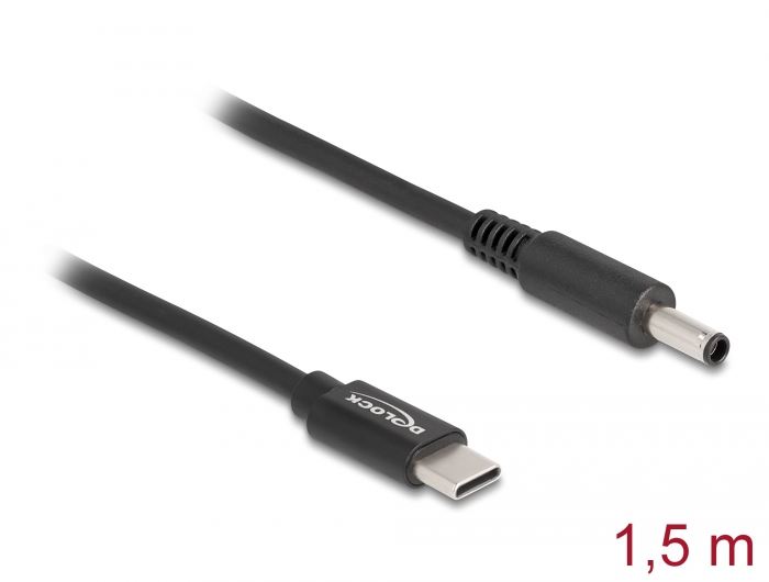 DeLock notebook töltőkábel USB-C anya -> DELL 4,5 x 3,0 mm apa (87974)