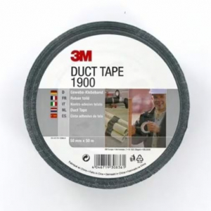 3M Duct Tape 1900S50 szövetszalag, fekete, 45.7 m x 48 mm