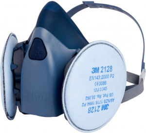 3M 2128 részecskeszűrő aktív szénnel, P2R, 20 db