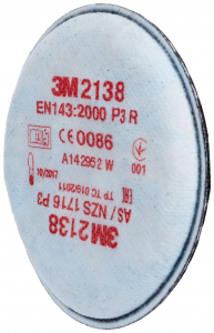 3M 2138 részecskeszűrő aktív szénnel, P3R, 20 db