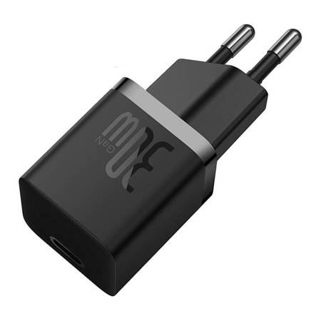 Baseus GaN5 Mini USB-C hálózati töltő 30W fekete (CCGN070401)