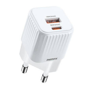 Remax USB-C-USB-A 20W hálózati töltő fehér (RP-U2)