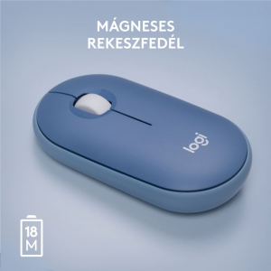Logitech M350 Pebble vezeték nélküli egér áfonya színű (910-006753)