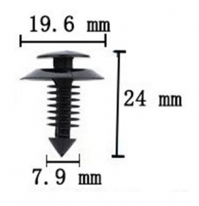 Kárpitpanel rögzítő patent D161 (91D161)