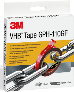 3M VHB GPH-110GF19-3 ragasztószalag, szürke, 3 m x 19 mm