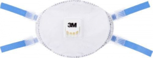 3M 8825+ r&eacute;szeckeszűrő maszk szeleppel, FFP2 D, 5 db