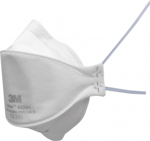 3M Aura 9320+ részecskeszűrő félálarc FFP2 D, szelep nélkül, 10 db