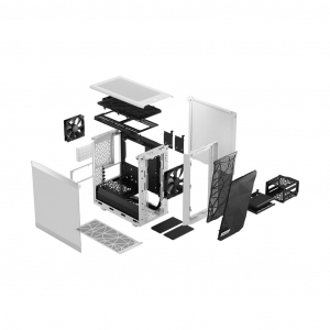 Fractal Design Meshify 2 Mini White TG táp nélküli ablakos ház fehér (FD-C-MES2M-02)