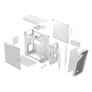 Fractal Design Torrent Compact White RGB Clear Tint táp nélküli ablakos ház fehér (FD-C-TOR1C-05)